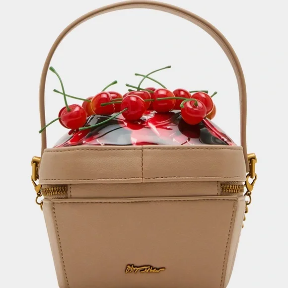 BETSEY JOHNSON KITSCH MON CHERRY RED MINI BAG - NWT - Picture 7 of 7